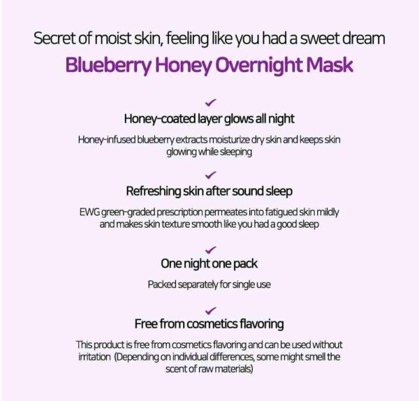 Frudia Blueberry Honey Overnight Mask