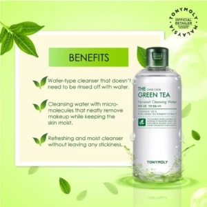 The Chok Chok Green Tea No-wash Cleansing Water Benefits