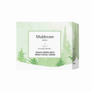 Muldream vegan green mild fresh facial cream