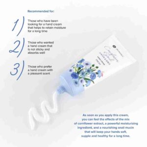 JKosmec Cornflower and Snail Hand Cream