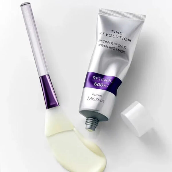 Missha Time Revolution Retinol 500 Shot Wrapping Mask – Bild 4